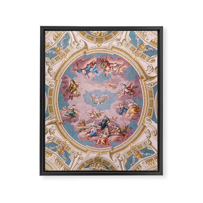 Ceiling Fresco Bartolomeo Altomonte Admont Abbey Framed Canvas Print Gallery Image 1