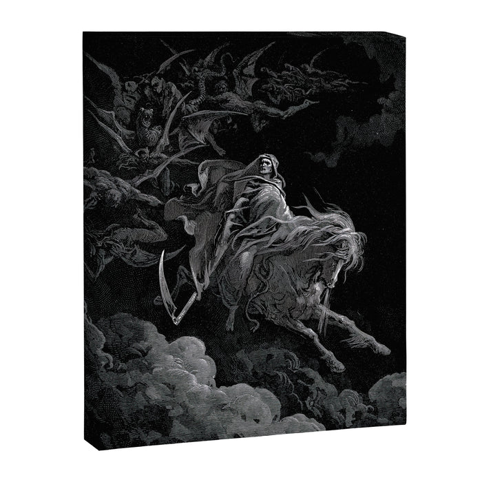 Death on the Pale Horse- Gustave Dore Canvas Print Gallery Image 1