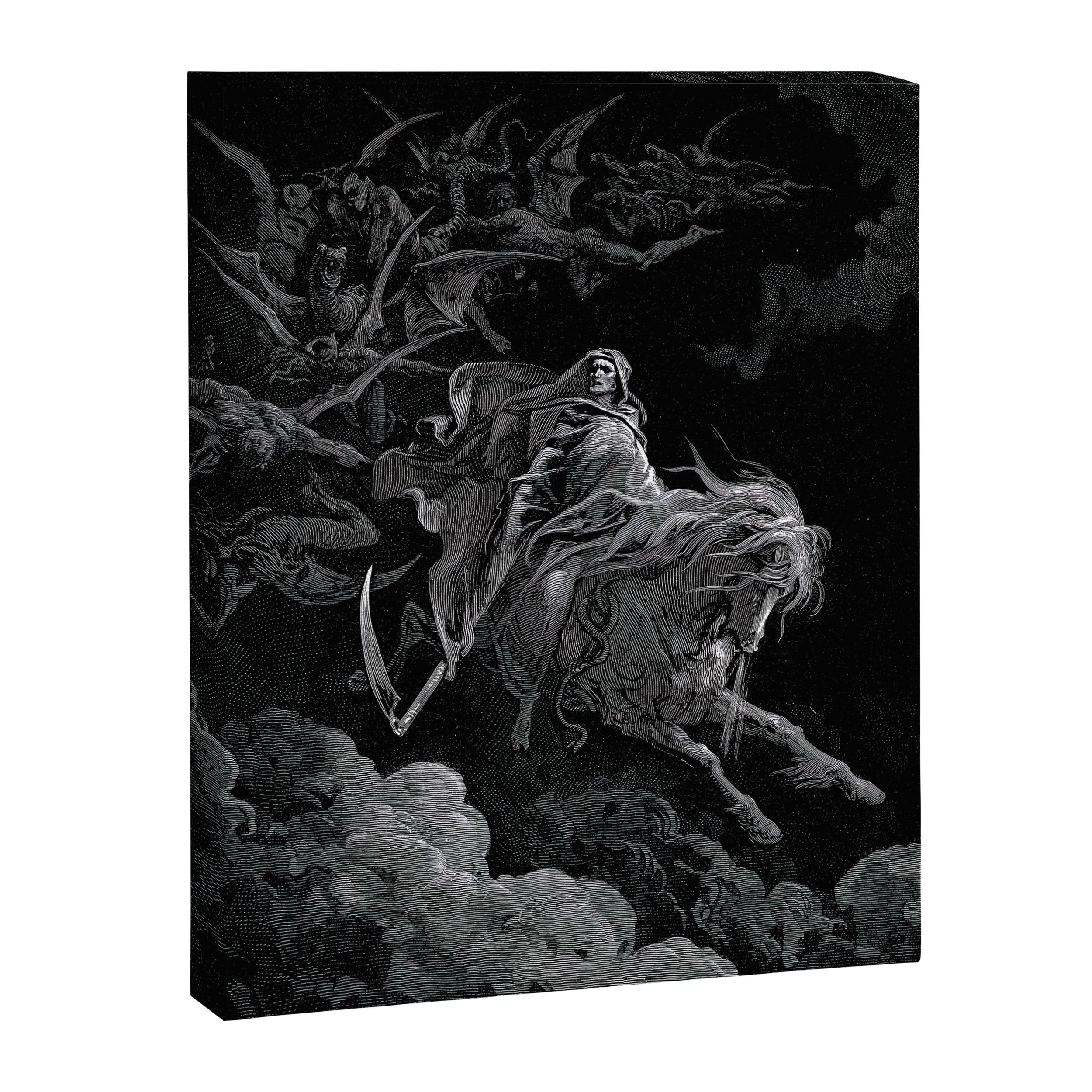 Death on the Pale Horse- Gustave Dore Canvas Print Gallery Image 6
