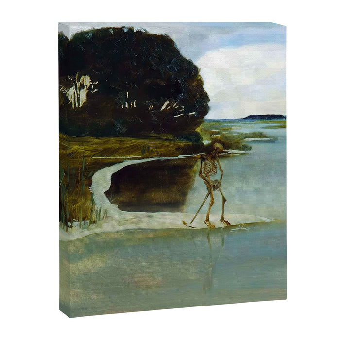 Death Peeing - Max Klinger Canvas Print Gallery Image 1