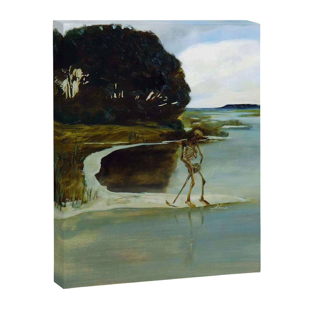 Death Peeing - Max Klinger Canvas Print Gallery Image 6