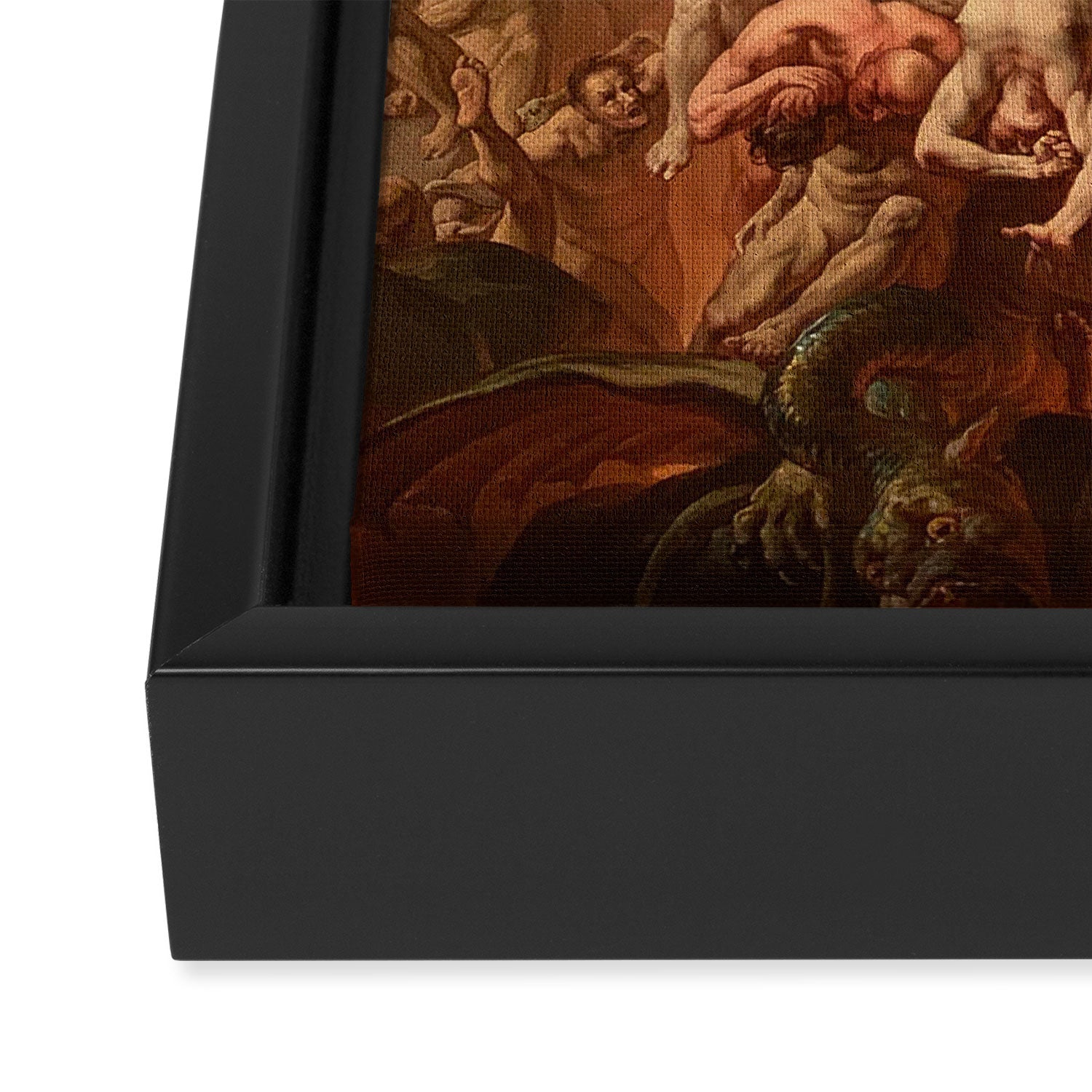 Fall of the Rebel Angels Renaissance Painting Framed Canvas Print Gallery Image 3