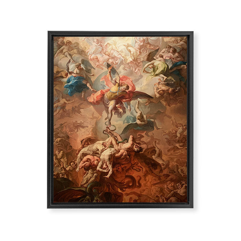 Fall of the Rebel Angels Renaissance Painting Framed Canvas Print Gallery Image 6