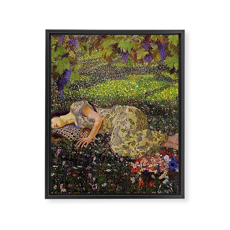 Felice Casorati âIl Sogno Del Melogranoâ (The Dream of the Pomegranate), 1912 Framed Canvas Print Gallery Image 8