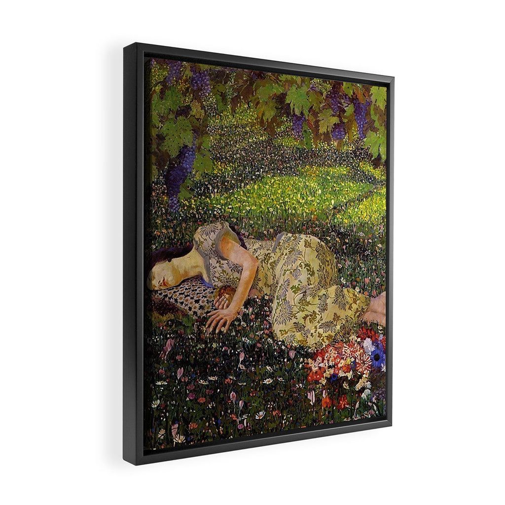 Felice Casorati âIl Sogno Del Melogranoâ (The Dream of the Pomegranate), 1912 Framed Canvas Print Gallery Image 2