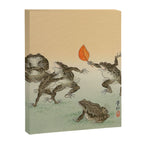 Frog Sumo - Ohara Koson Canvas Print Gallery Image 6