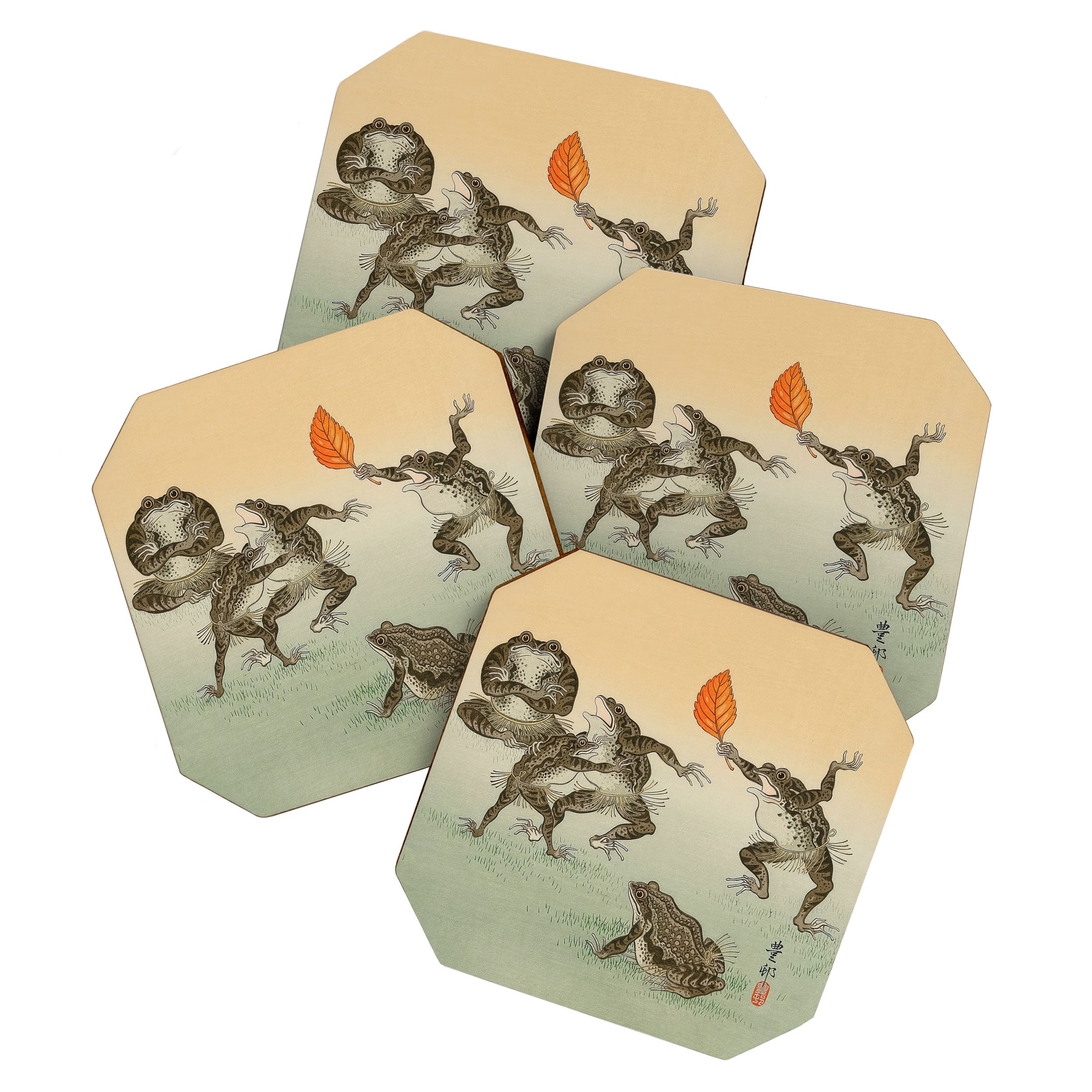 Frog Sumo - Ohara Koson Coaster Gallery Image 1