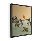 Frog Sumo - Ohara Koson Framed Canvas Print Gallery Image 2
