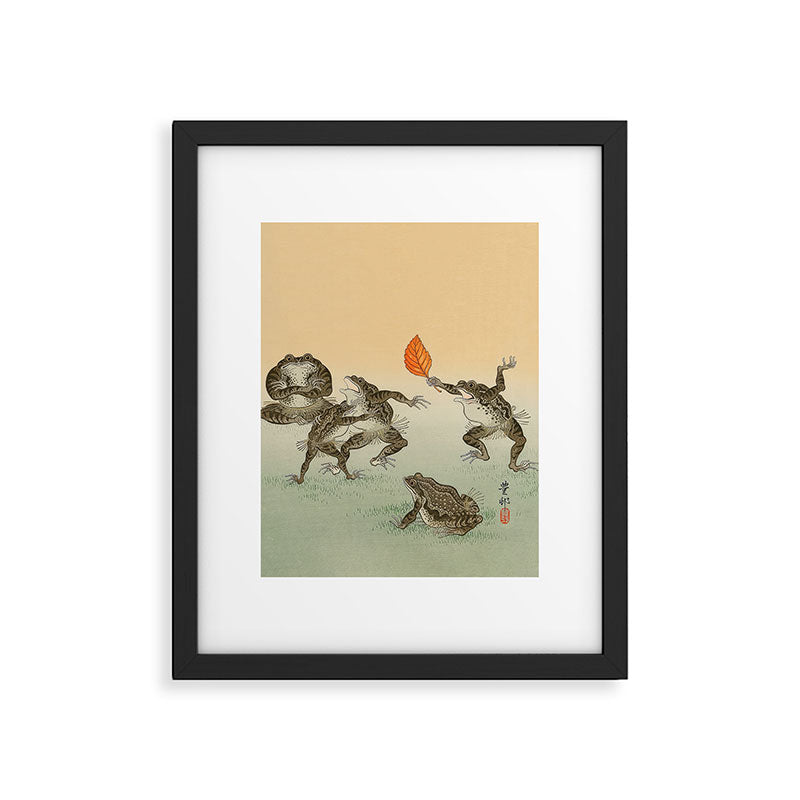 Frog Sumo - Ohara Koson Framed Art Print Gallery Image 5
