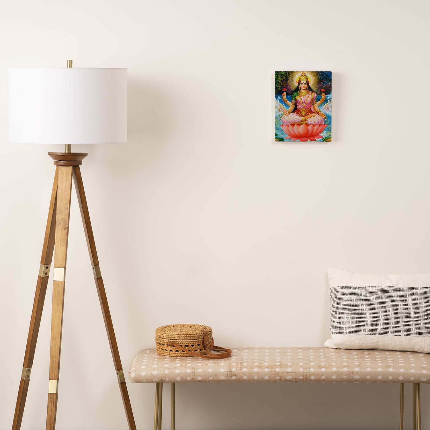 Goddess Lakshmi Hindu Canvas Print Gallery Image 2