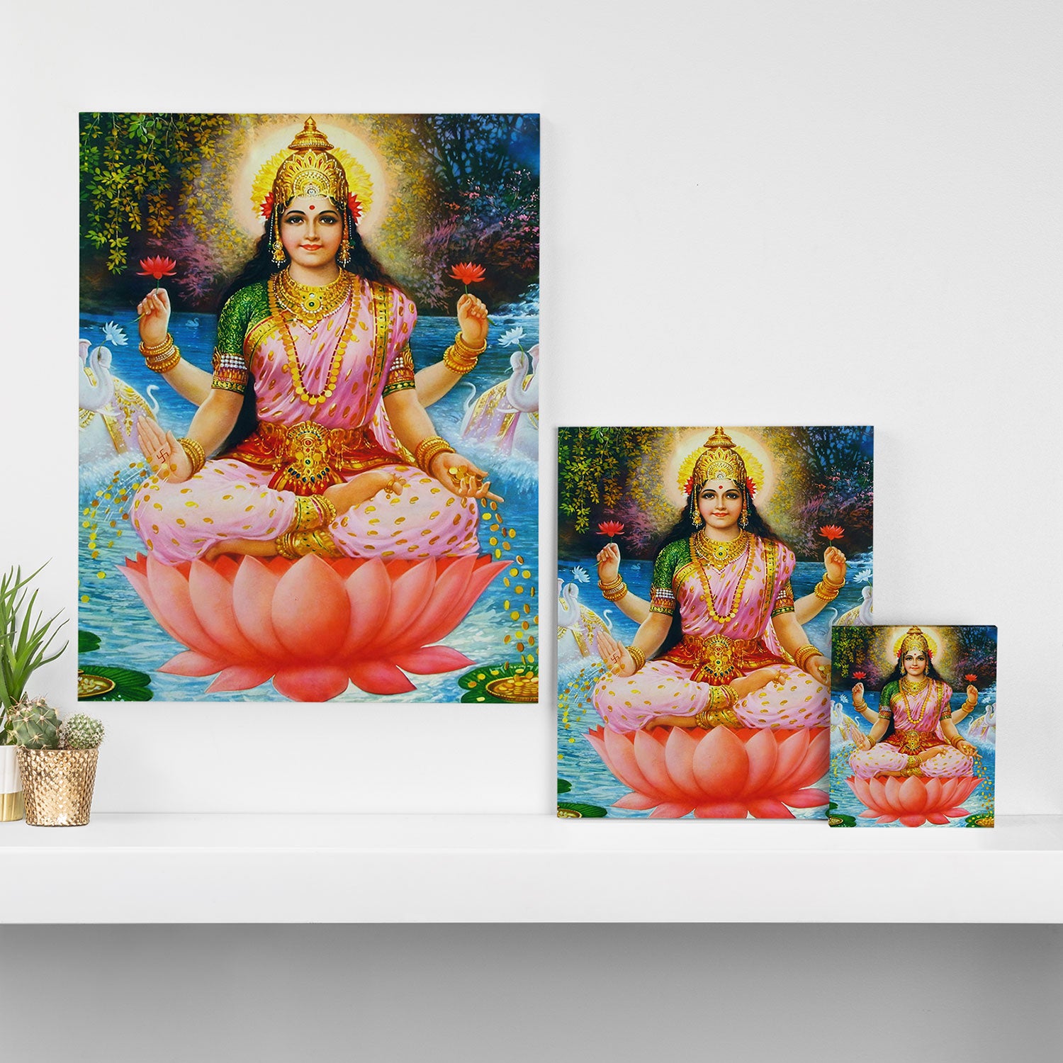 Goddess Lakshmi Hindu Canvas Print Gallery Image 3