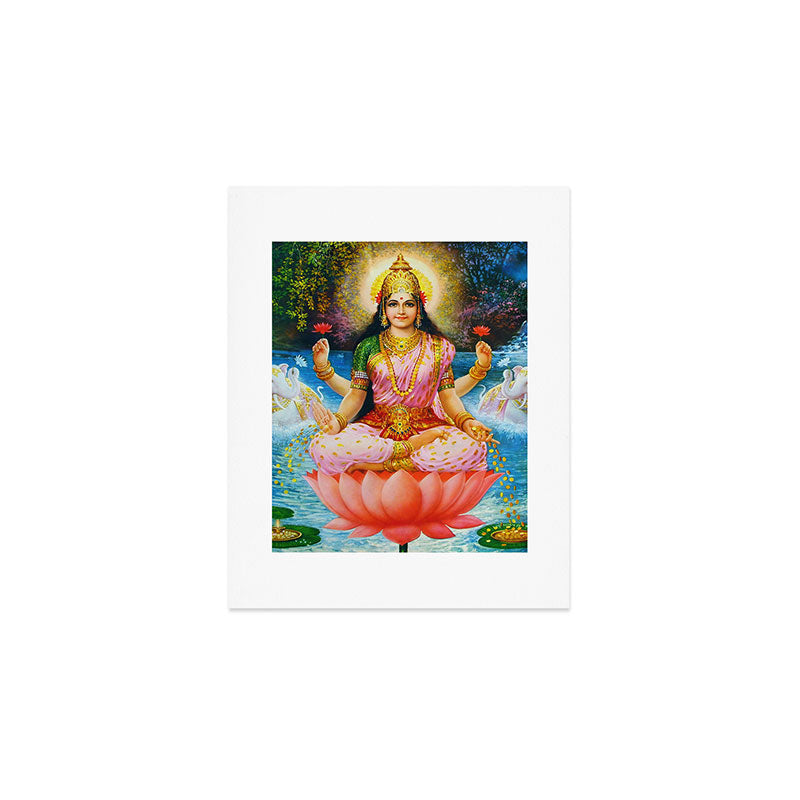 Goddess Lakshmi Hindu Art Print Gallery Image 1