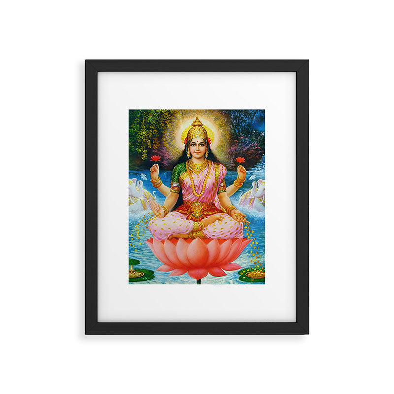 Goddess Lakshmi Hindu Framed Art Print Gallery Image 6