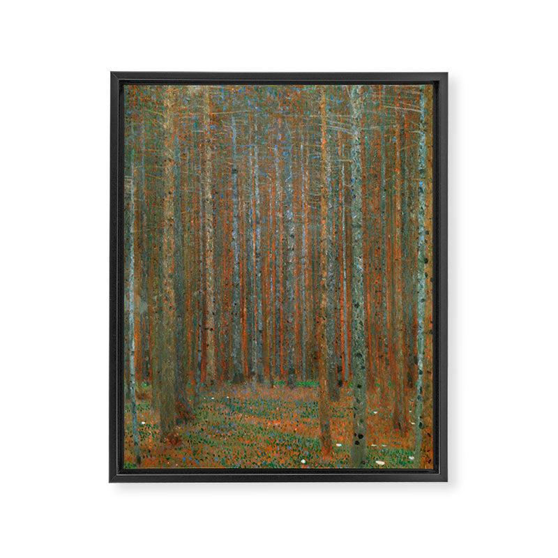 Gustav Klimt - Tannenwald I (Pine Forest I) Framed Canvas Print Gallery Image 8