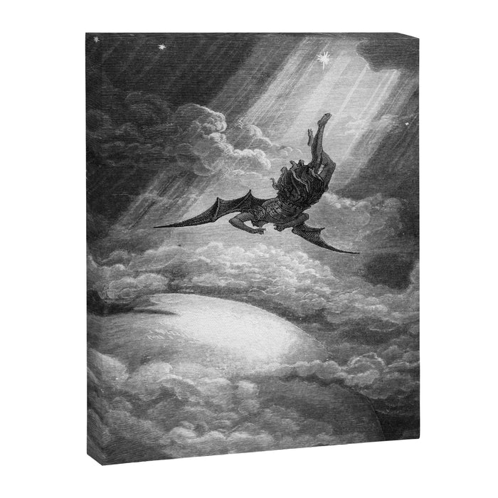 Gustave Doré Paradise Lost Fall to Earth Canvas Print Gallery Image 1