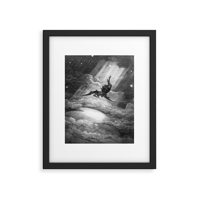 Gustave Doré Paradise Lost Fall to Earth Framed Art Print Gallery Image 5