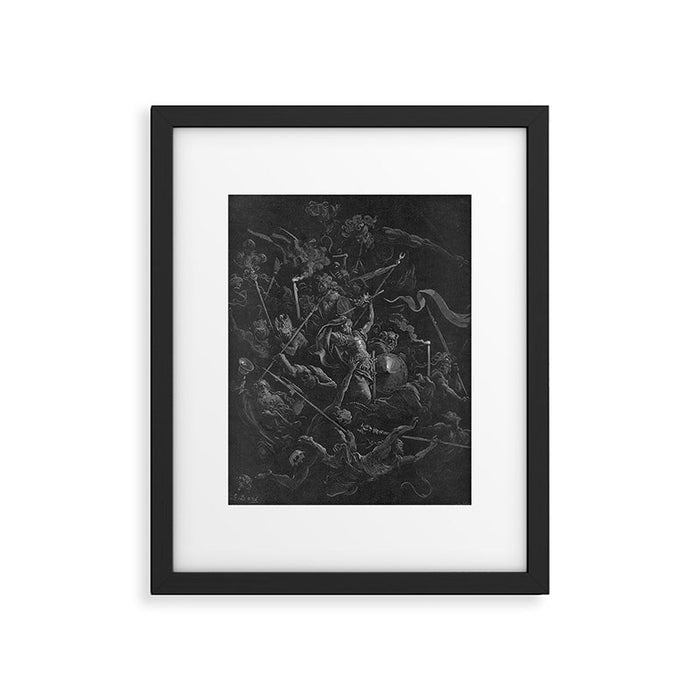 Gustave Dore - Chaos watches as the Rebel Angels are thrown into Hell (Milton's Paradise Lost) Framed Art Print Gallery Image 1