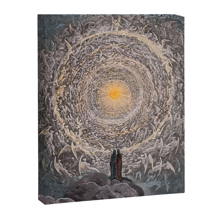 Gustave Dore - The saintly throng form a rose in the empyrean Canvas Print Gallery Image 1