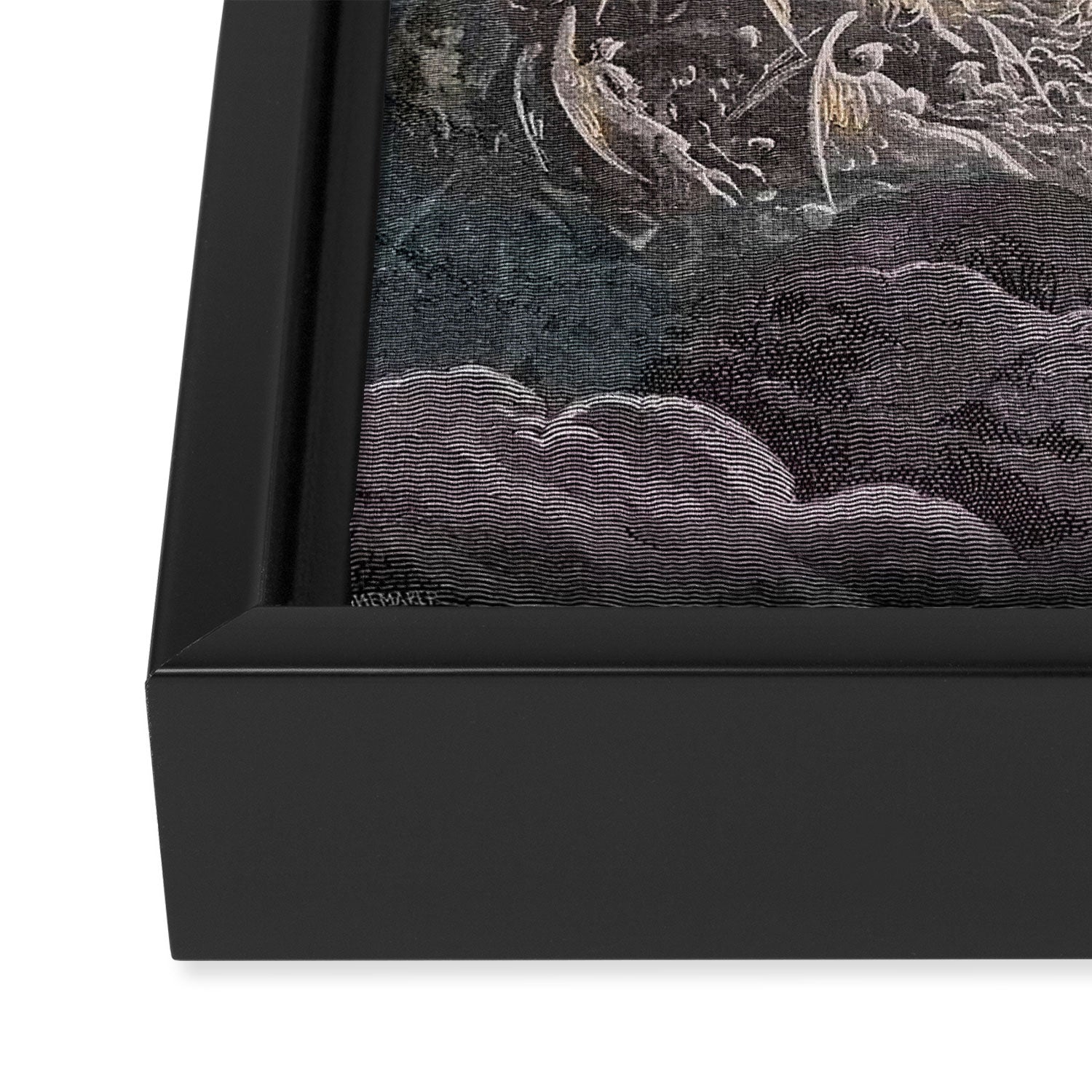 Gustave Dore - The saintly throng form a rose in the empyrean Framed Canvas Print Gallery Image 3