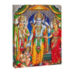 Lord Ram Devi Sita, Laxman Lord Hanuman Painting Canvas Print Gallery Image 6