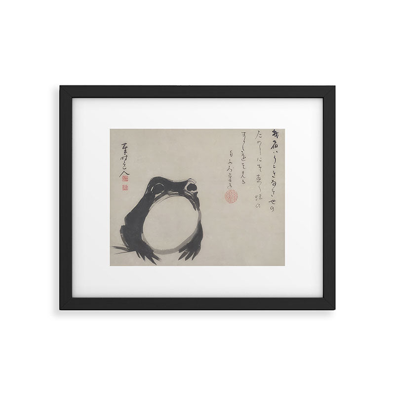 Matsumoto Hoji Frog Japanese Woodblock Art Framed Art Print Gallery Image 5