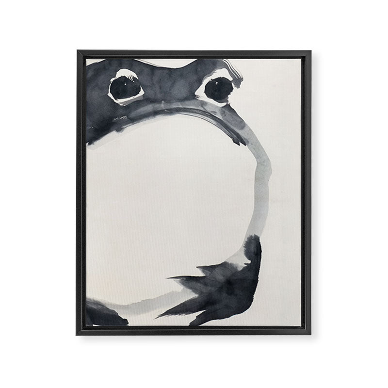 Matsumoto Hoji Frog Painting Framed Canvas Print Gallery Image 6
