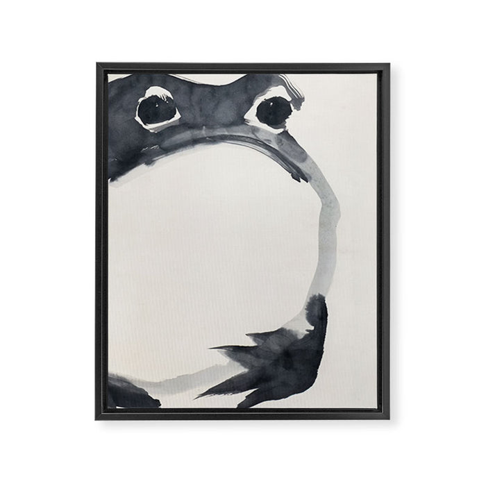 Matsumoto Hoji Frog Painting Framed Canvas Print Gallery Image 1
