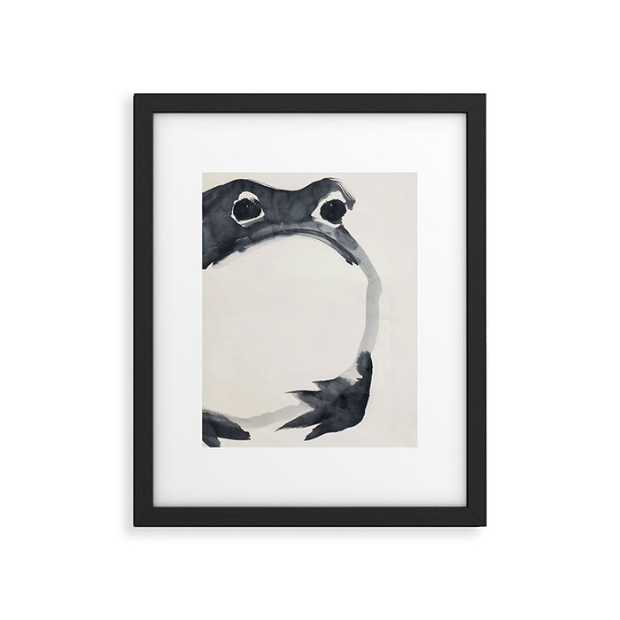 Matsumoto Hoji Frog Painting Framed Art Print Gallery Image 1
