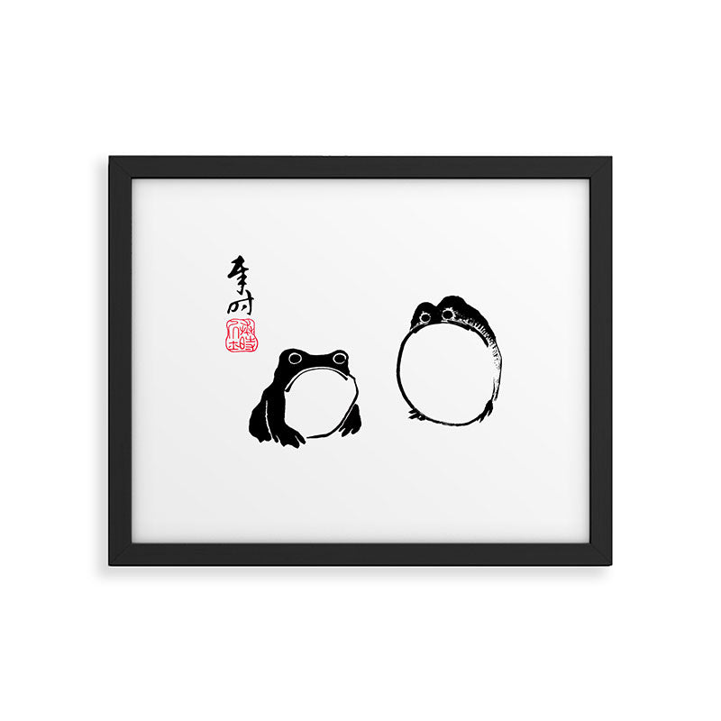 Matsumoto Hoji Frogs  Framed Art Print Gallery Image 5