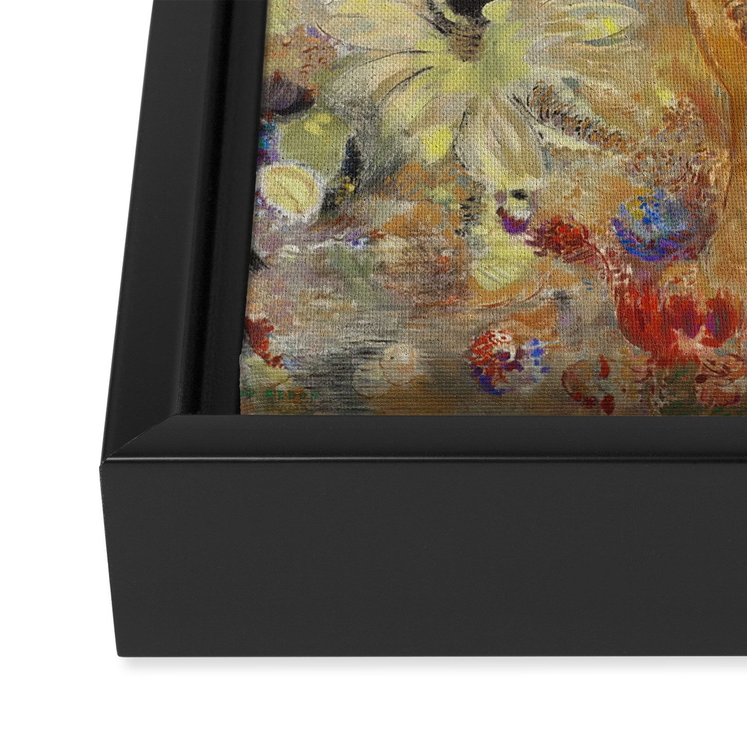 Odilon Redon - The Buddha (1904) Framed Canvas Print Gallery Image 3