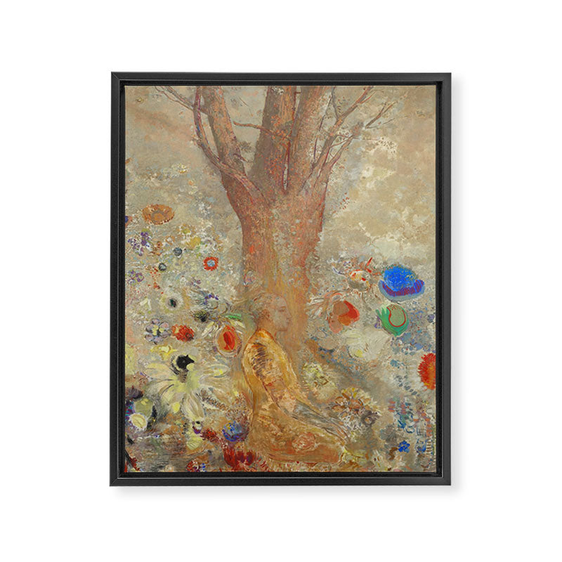 Odilon Redon - The Buddha (1904) Framed Canvas Print Gallery Image 6