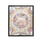 Renaissance Ceiling Painting Gods Angels Fresco Framed Canvas Print Gallery Image 6
