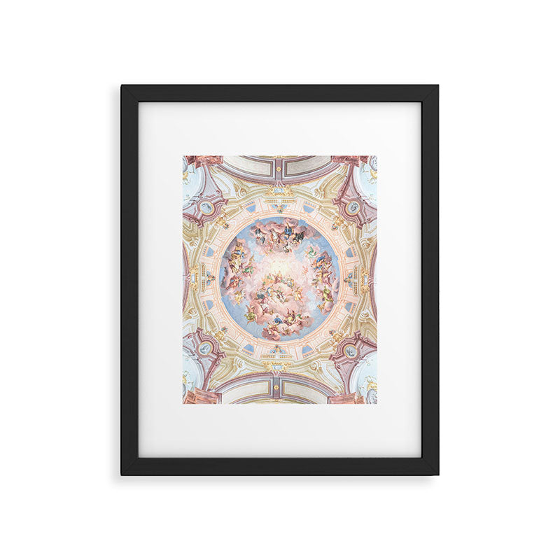 Renaissance Ceiling Painting Gods Angels Fresco Framed Art Print Gallery Image 5