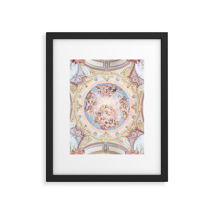 Renaissance Ceiling Painting Gods Angels Fresco Framed Art Print Gallery Image 1