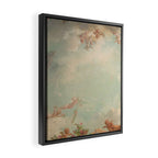 Renaissance Mural Angels in the Clouds Cherubs Painted Ceiling Design Framed Canvas Print Gallery Image 2