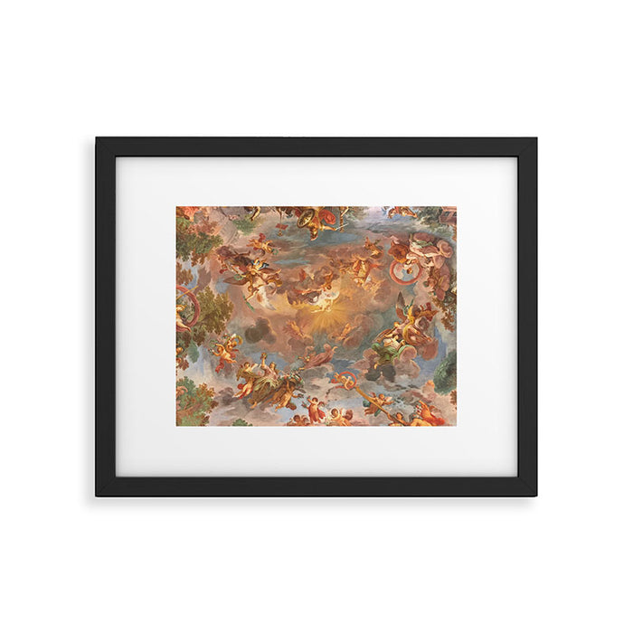 Renaissance Painting Cherubs Rome Fresco Ceiling Framed Art Print Gallery Image 1
