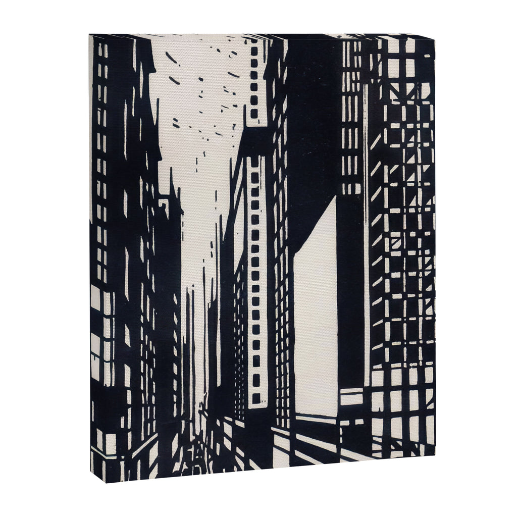 Skyscraper under construction - Max Thalmann 1925 Canvas Print Gallery Image 6