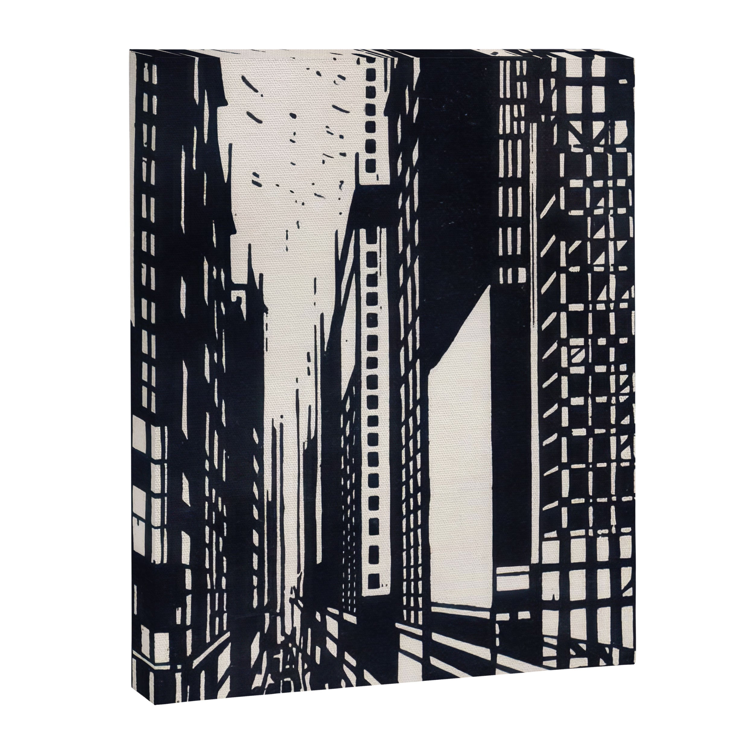 Skyscraper under construction - Max Thalmann 1925 Canvas Print Gallery Image 6