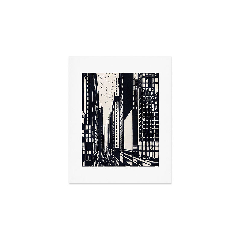 Skyscraper under construction - Max Thalmann 1925 Art Print Gallery Image 1