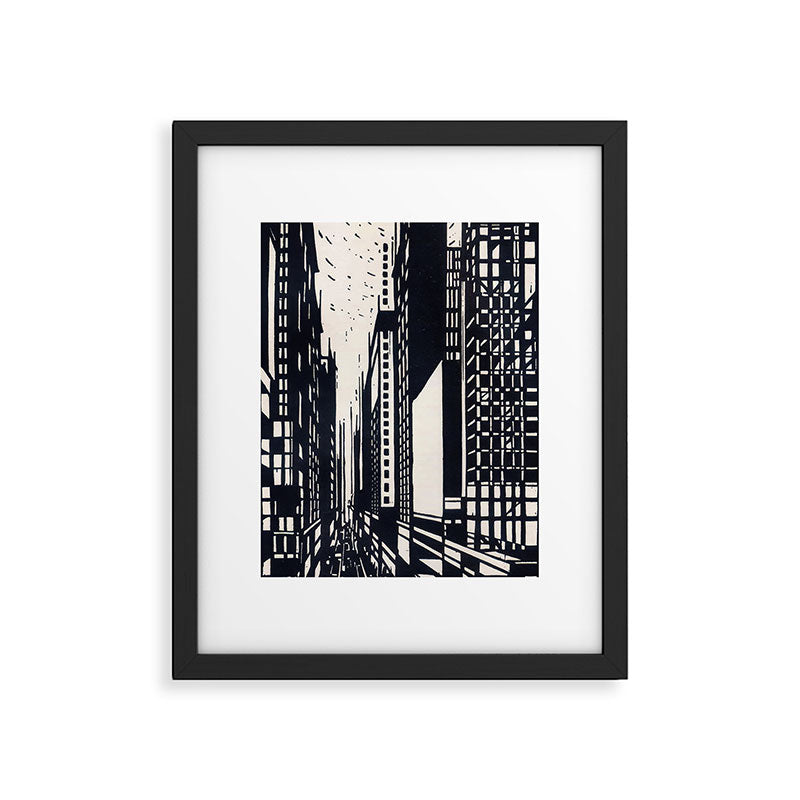 Skyscraper under construction - Max Thalmann 1925 Framed Art Print Gallery Image 5
