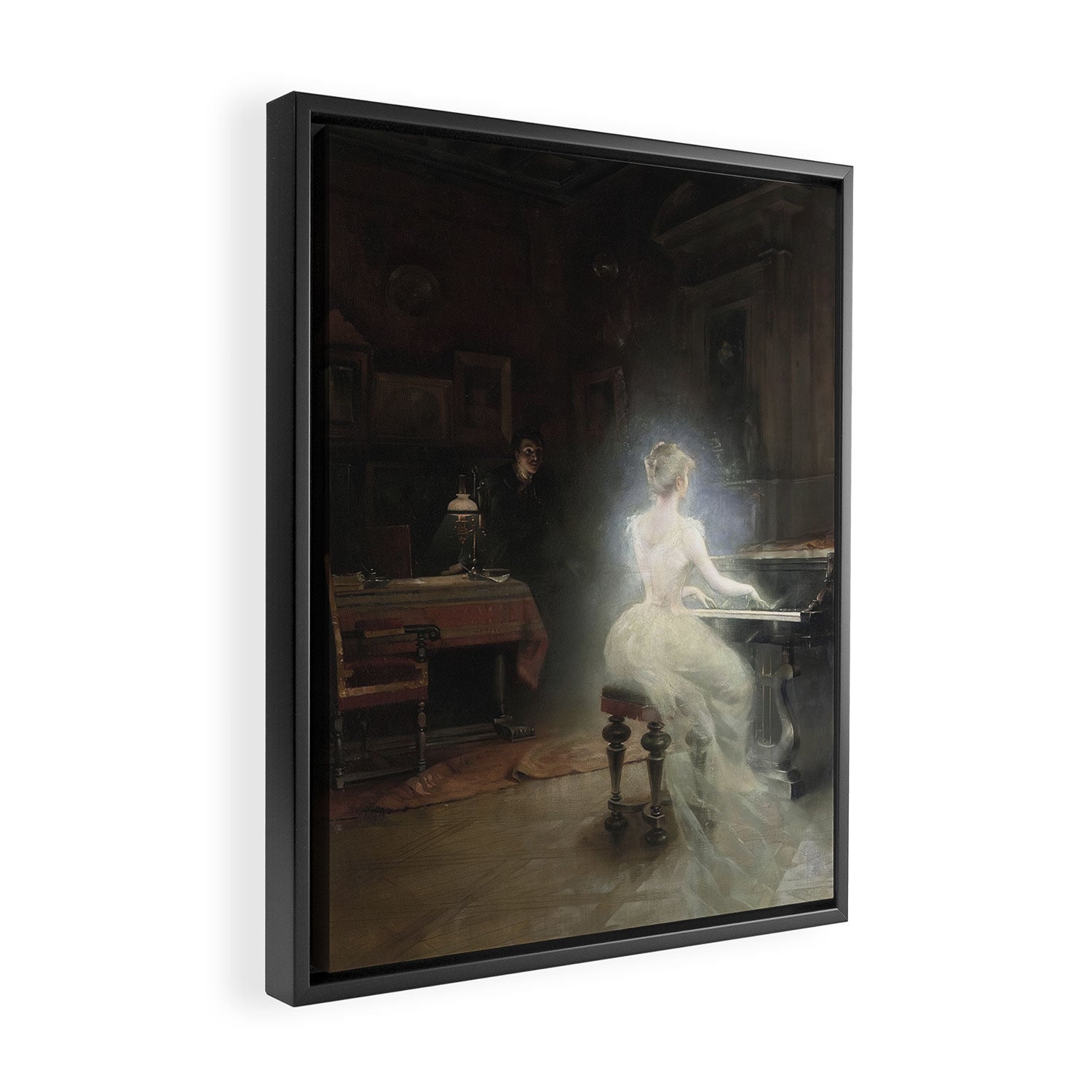 Spirit Painting 1885 George Roux Framed Canvas Print Gallery Image 2