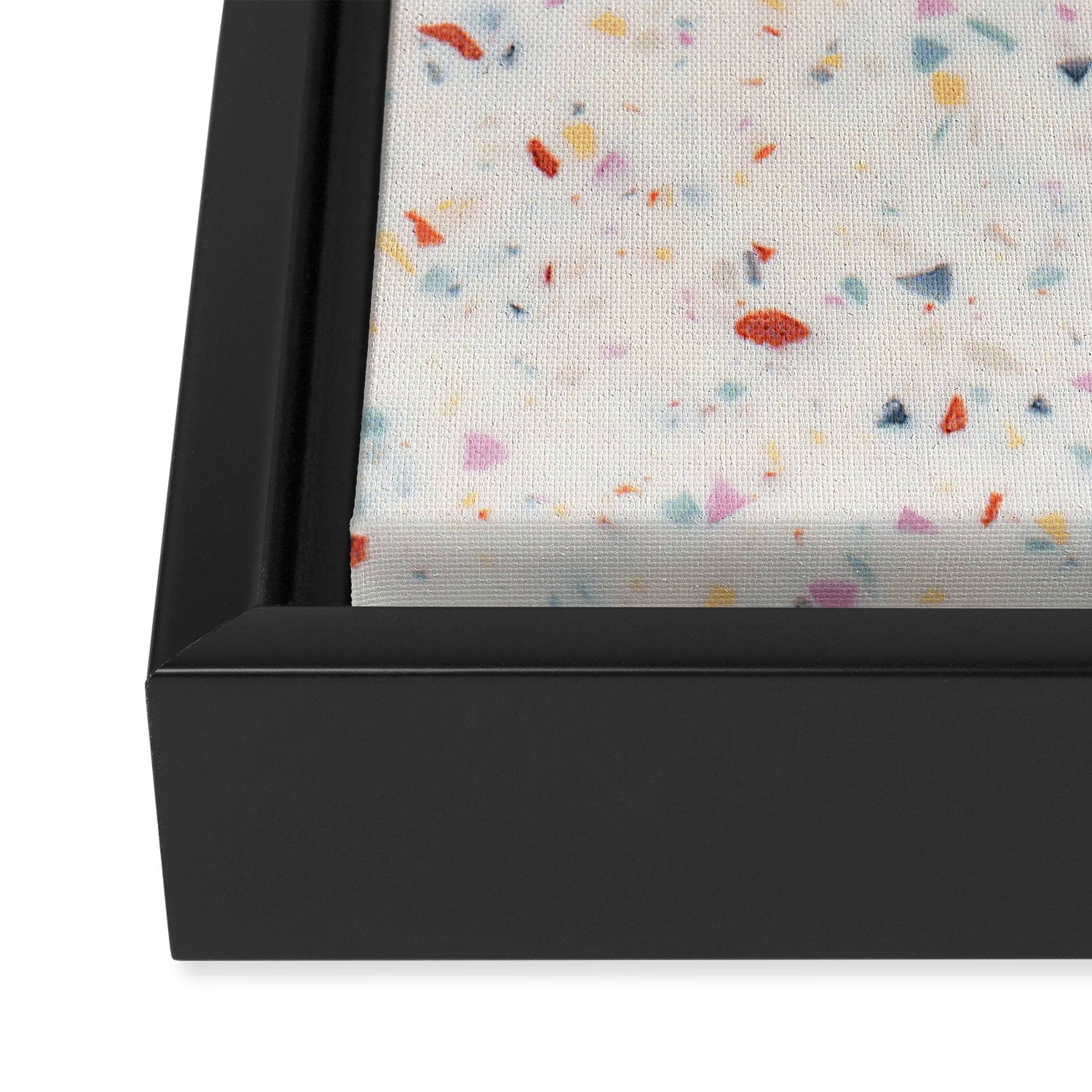 Terrazzo Confetti Print Framed Canvas Print Gallery Image 3