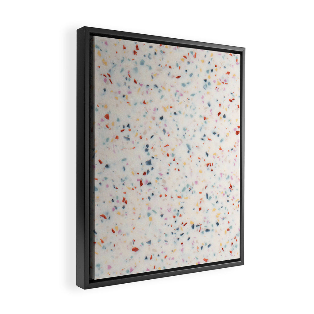 Terrazzo Confetti Print Framed Canvas Print Gallery Image 2