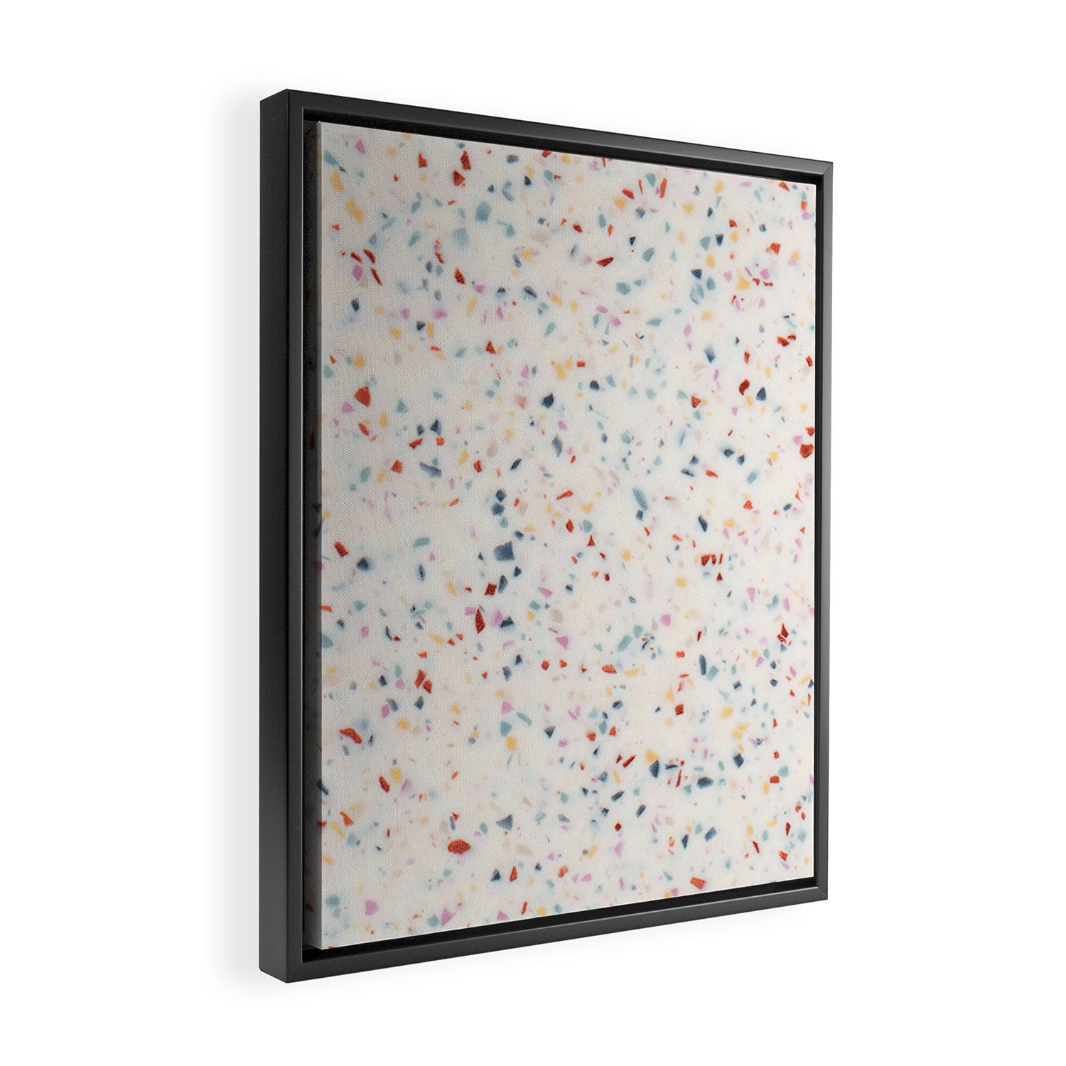 Terrazzo Confetti Print Framed Canvas Print Gallery Image 2