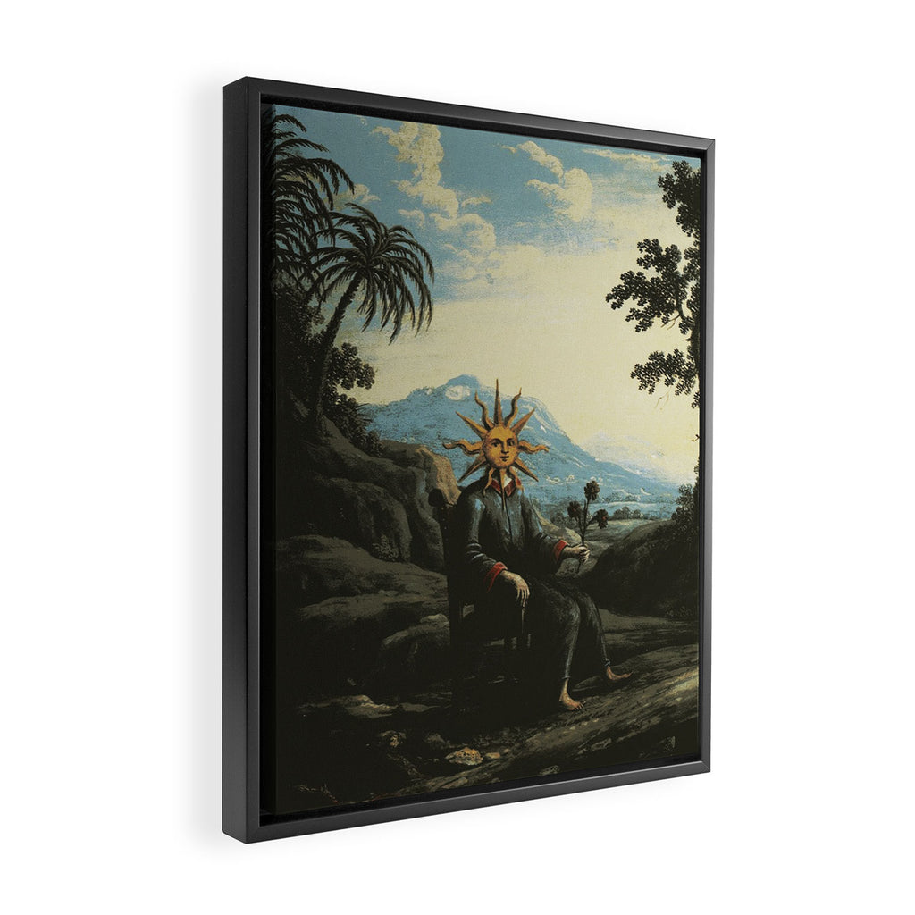 The alchemist who has achieved illumination Framed Canvas Print Gallery Image 2