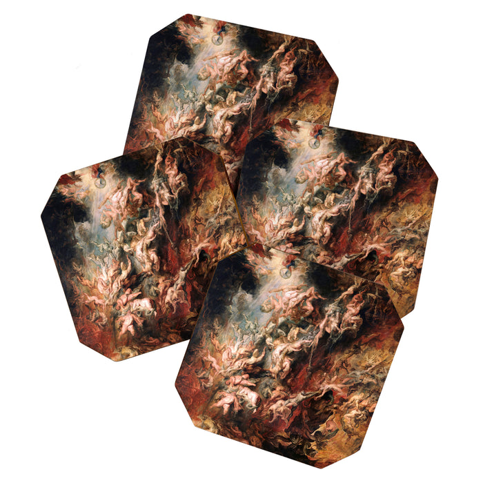The Fall of the Damned - Peter Paul Rubens 1620 Coaster Gallery Image 1