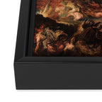 The Fall of the Damned - Peter Paul Rubens 1620 Framed Canvas Print Gallery Image 3
