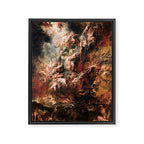 The Fall of the Damned - Peter Paul Rubens 1620 Framed Canvas Print Gallery Image 6