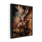 The Fall of the Damned - Peter Paul Rubens 1620 Framed Canvas Print Gallery Image 2