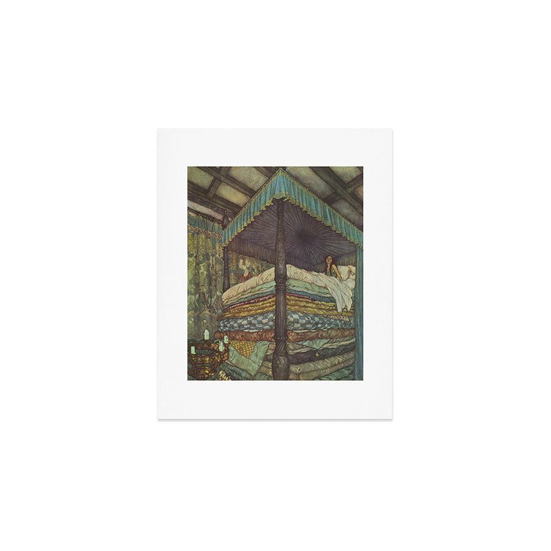 The Princess and the Pea - Edmund Dulac 1911  Art Print Gallery Image 1